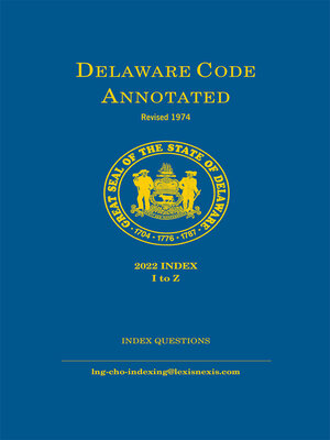 cover image of Delaware Code Annotated